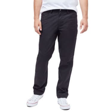 tentree M Stretch Twill Everywhere Pant Black - Streamnwood