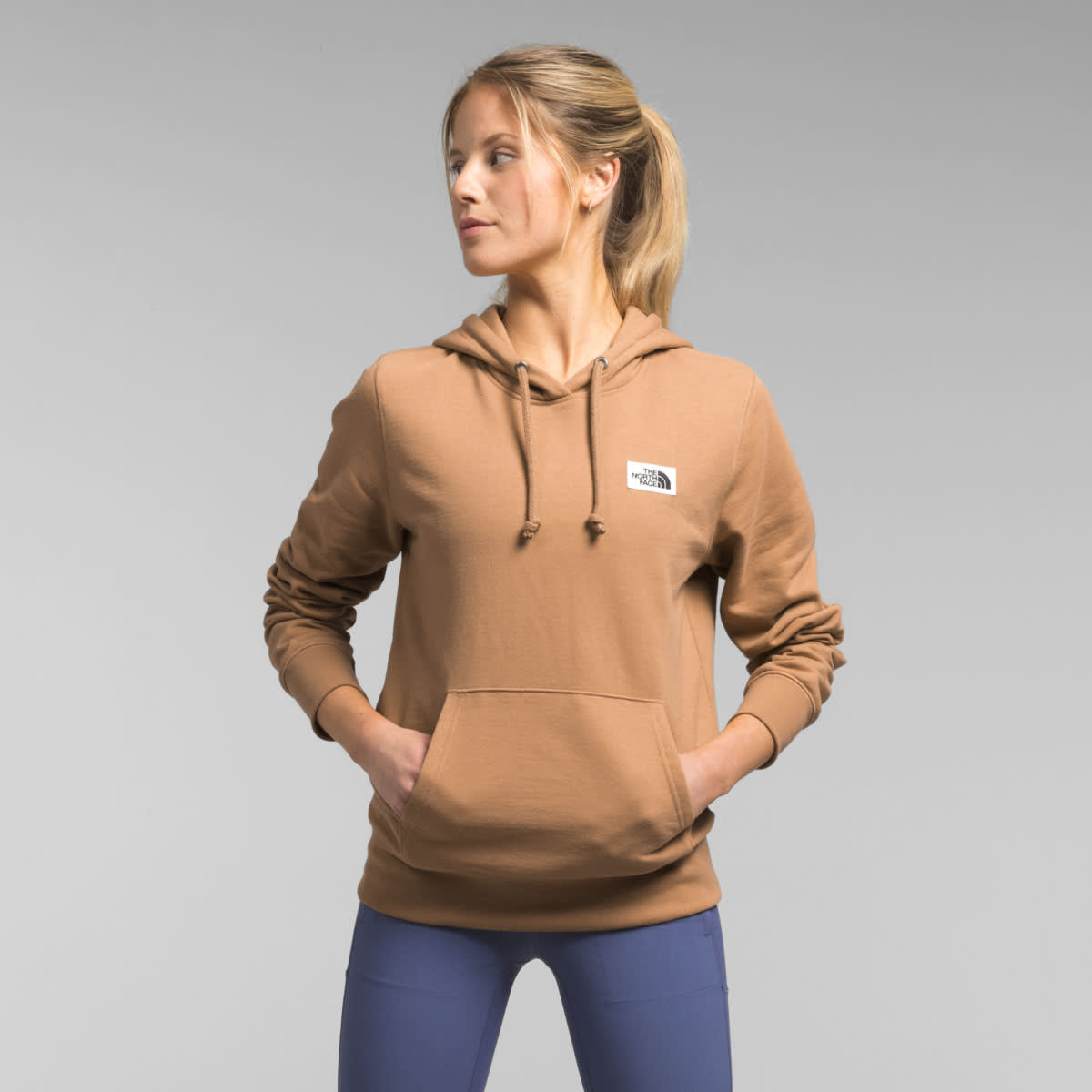 The North Face W Heritage Patch Hoodie Almond Butter