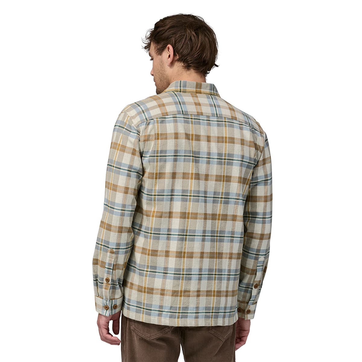 Patagonia M L/S MW Fjord Flannel Shirt Fields: Natural - Streamnwood