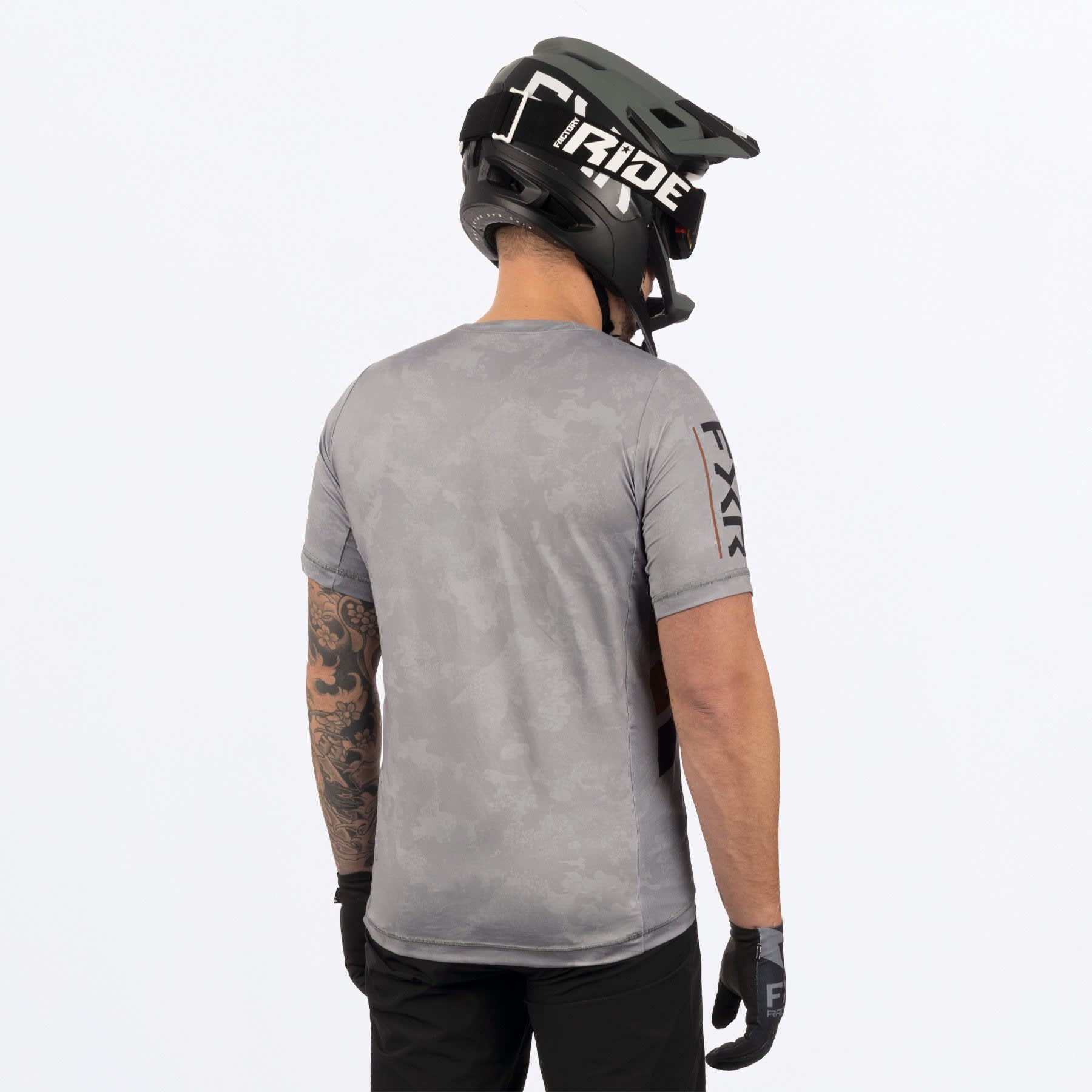 FXR M PROFLEX UPF SS JERSEY - GREY / COPPER - Image 3