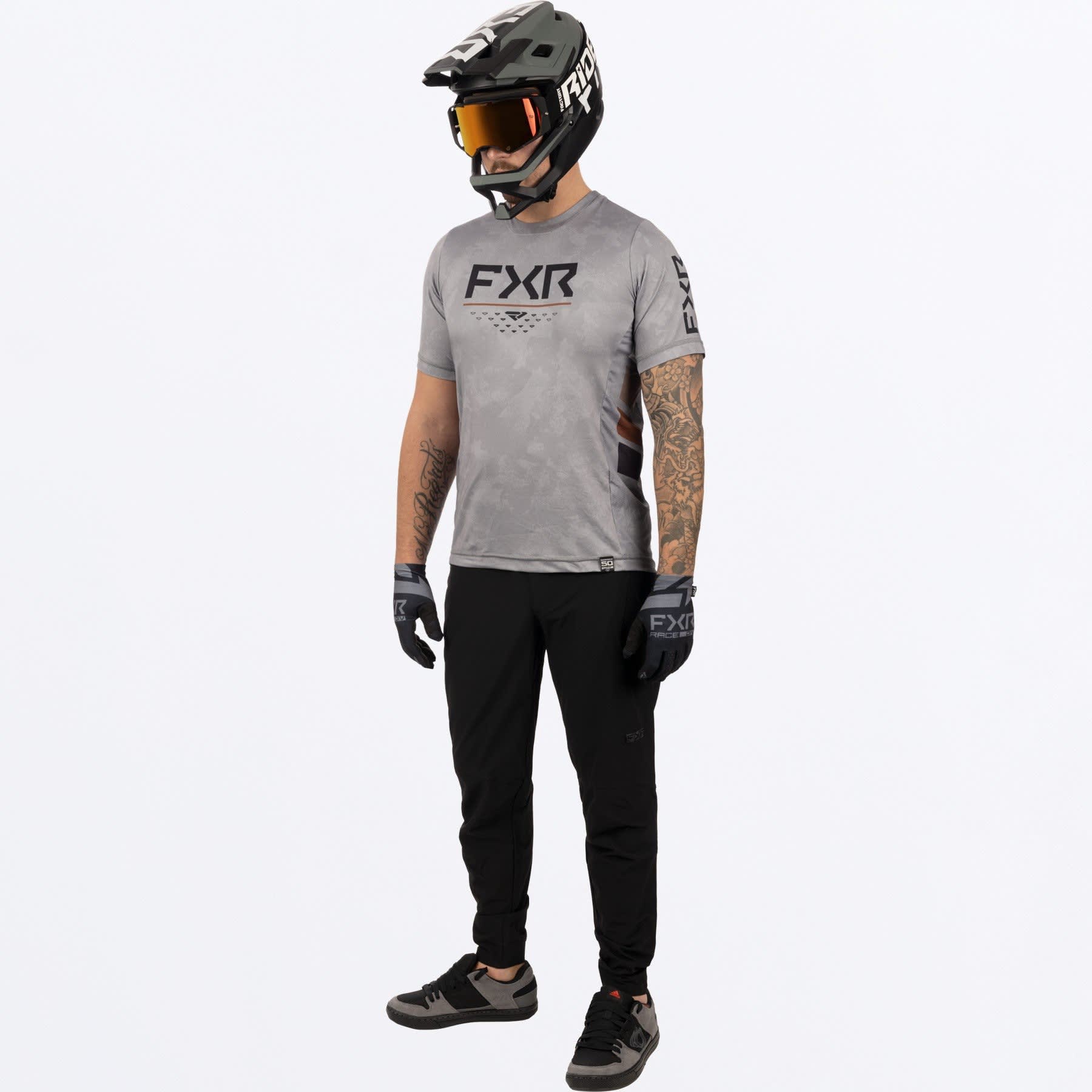 FXR M PROFLEX UPF SS JERSEY - GREY / COPPER - Image 4