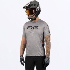 FXR M PROFLEX UPF SS JERSEY - GREY / COPPER