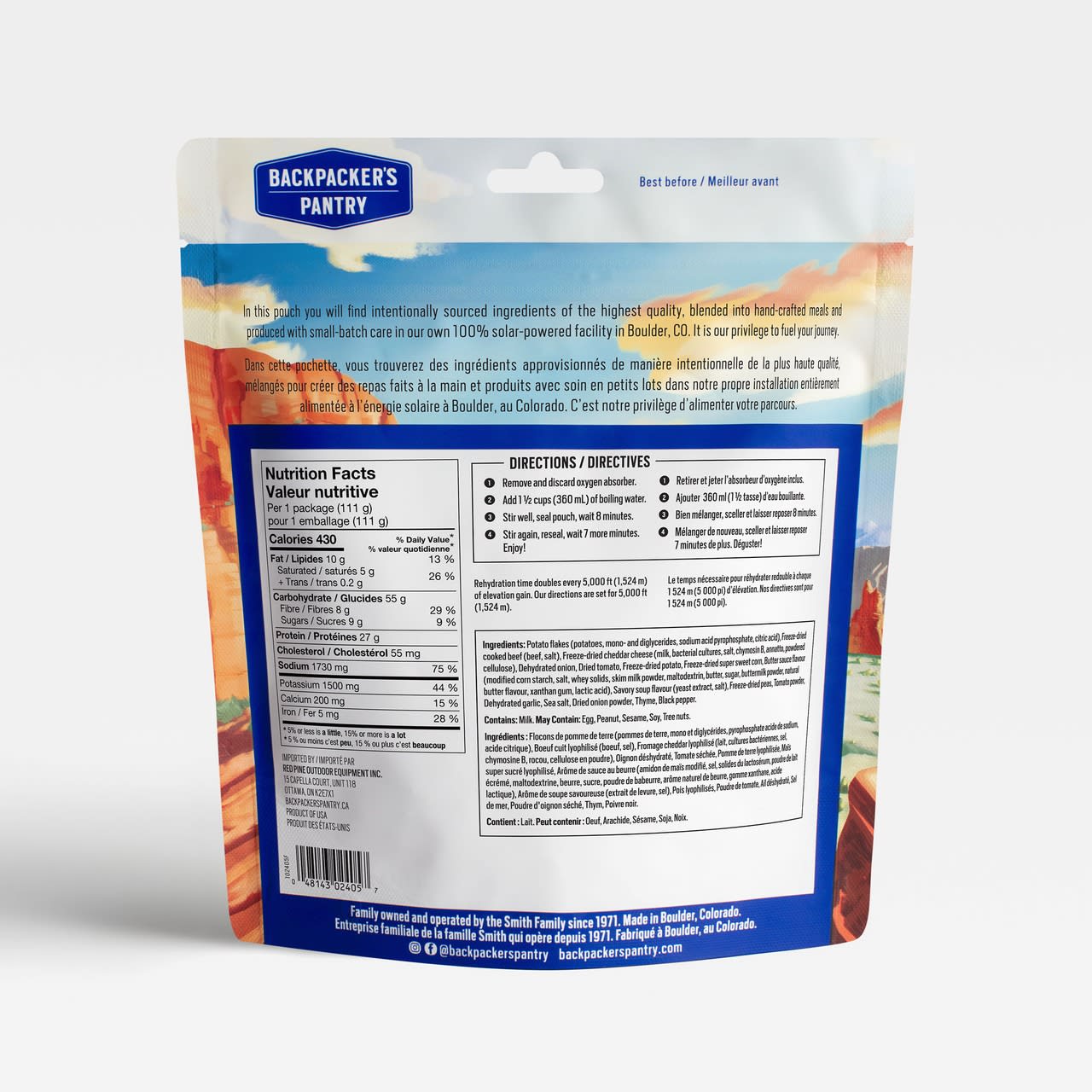 Backpacker's Pantry - Shepherd's Potato Stew with Beef - Image 3