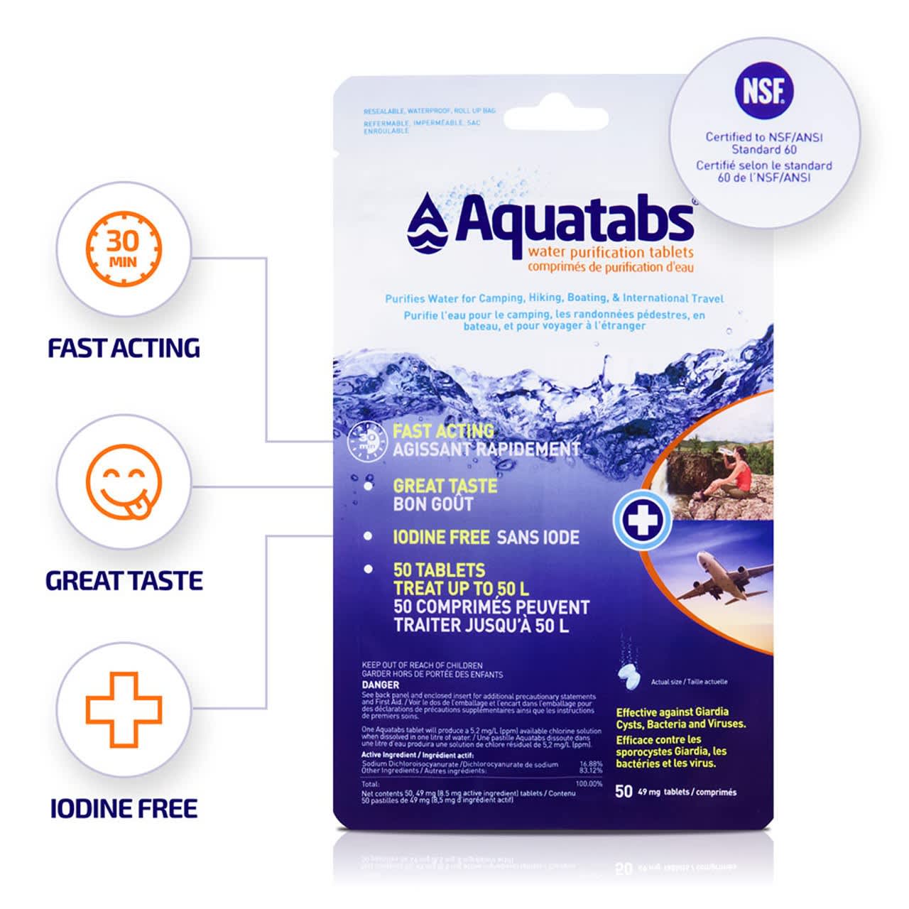 Aquatabs (pkg of 50, 1L Tabs) - Image 2