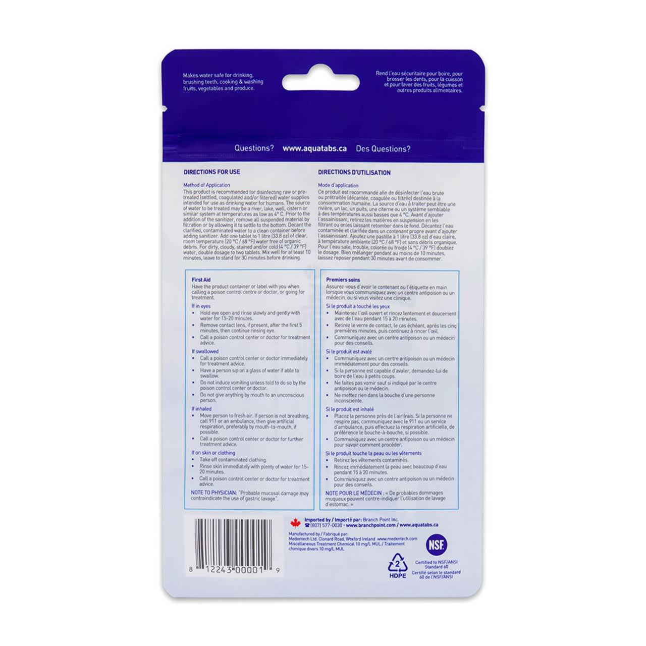 Aquatabs (pkg of 50, 1L Tabs) - Image 3