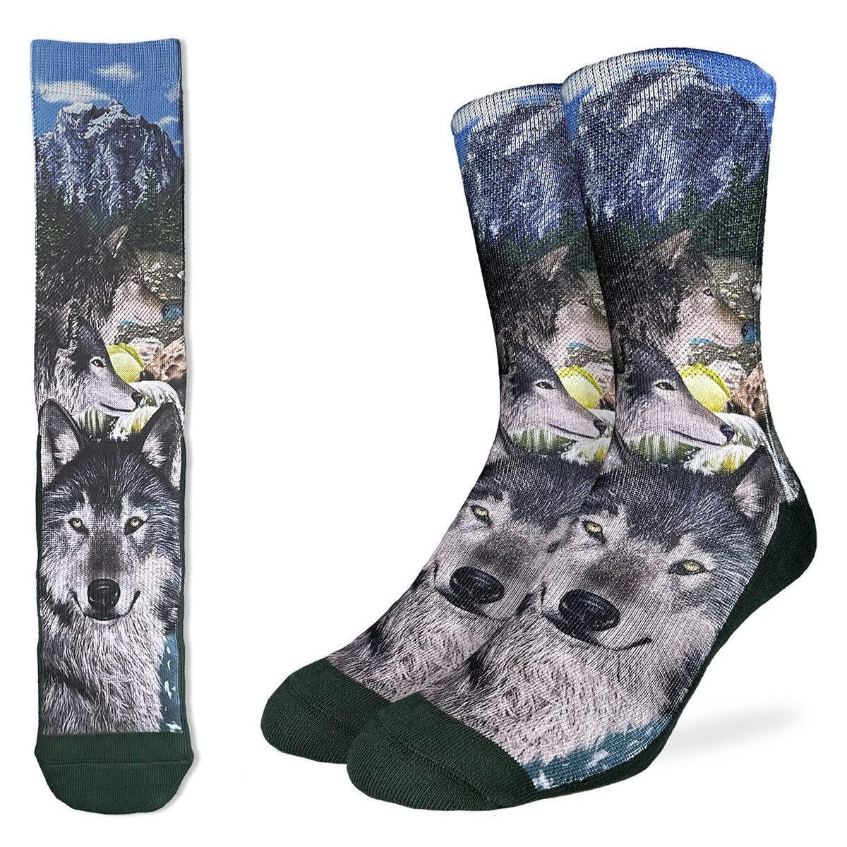 Good Luck Sock Active Fit Pack of Wolves Socks M 8 - 13