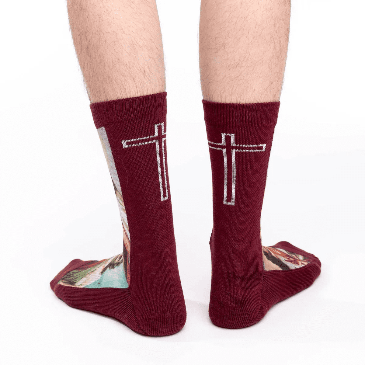 Good Luck Sock Active Fit Jesus Socks M 8 - 13 - Image 3