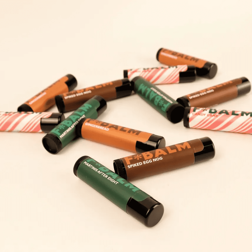 Charleston & Harlow F*BALM HOLIDAY Spiked Egg Nog Lip Balm - Image 3