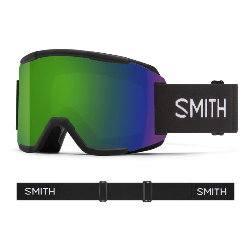 Smith Squad Black / ChromaPop Sun Green Mirror