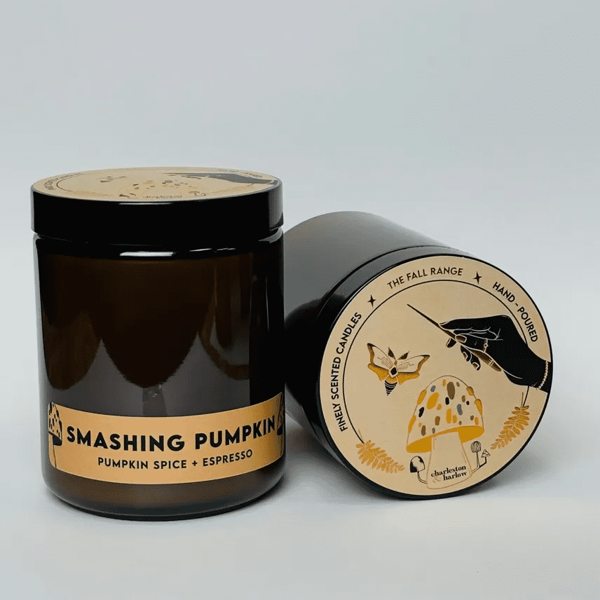 Charleston & Harlow FALL Smashing Pumpkin - Pumpkin Spice + Espresso Soy Candle