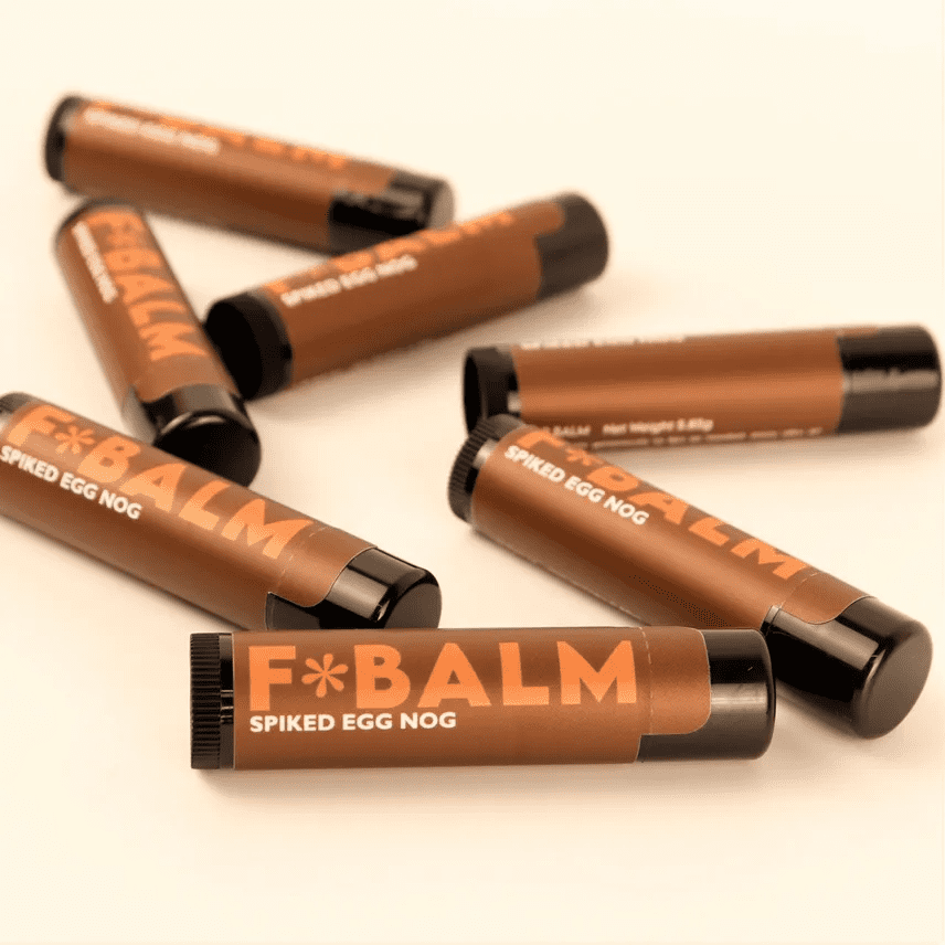 Charleston & Harlow F*BALM HOLIDAY Spiked Egg Nog Lip Balm - Image 2