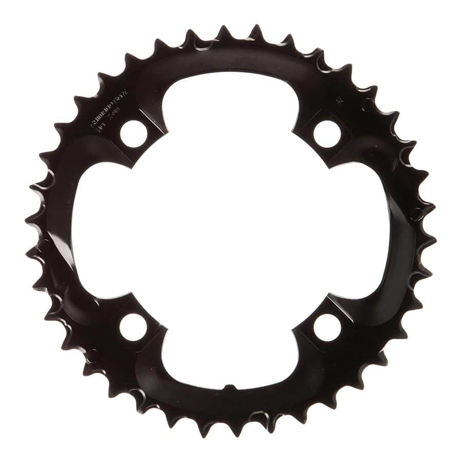 Shimano Middle Chainring for 28/38/48 38T 8sp BCD 104 Steel Black