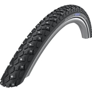 Schwalbe Marathon Winter 26 x 2.00 Wire Winter Clincher Studded RaceGuard, 67TPI, 35-70PSI, Black