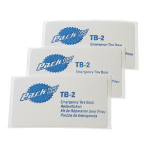 Park Tool, TB-2, Kit of 3 tire boots, 1 kit on a header card
