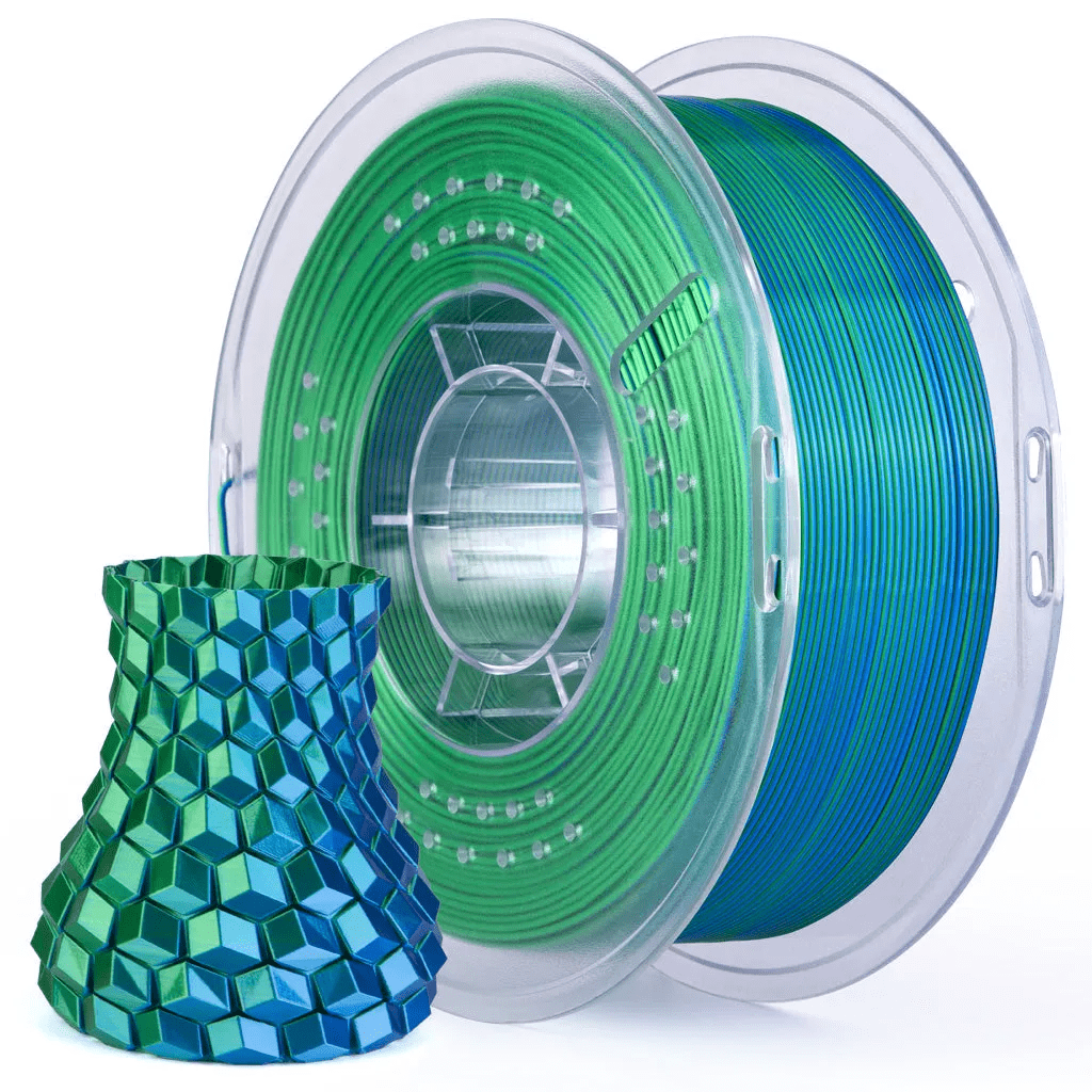 ELEGOO Silk PLA Filament 1.75mm 1KG - Blue / Green