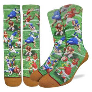 Good Luck Sock Crazy Football Socks Mens 8-13