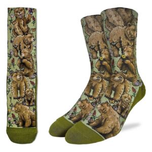 Good Luck Sock Grizzly Bears Socks Mens 8-13