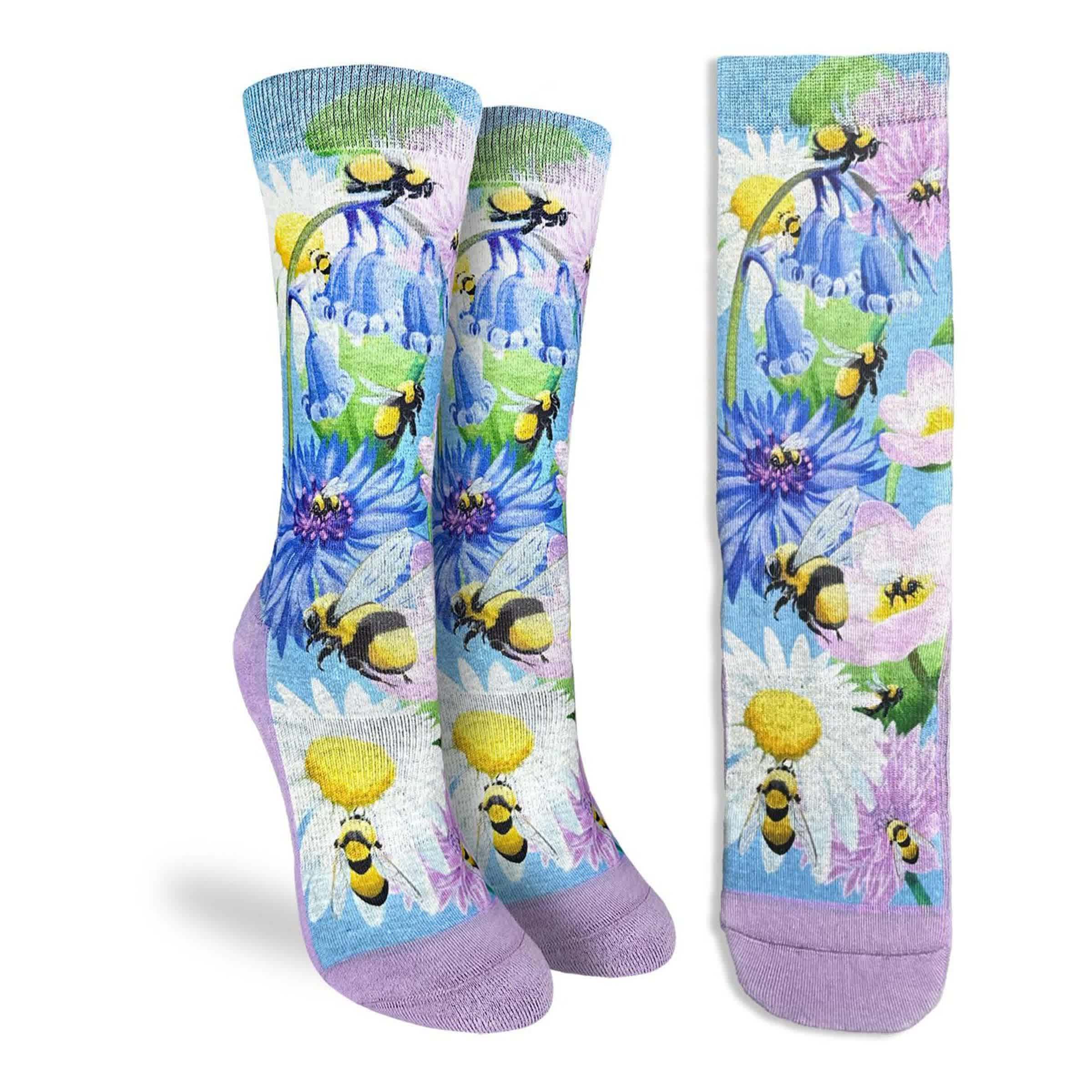 Good Luck Sock Honey Bees Socks Womens 5-15