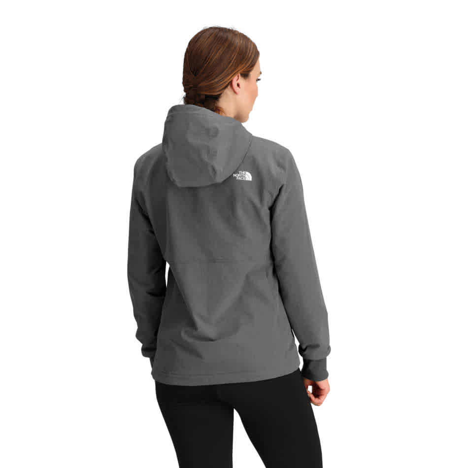 TNF W Shelbe Raschel Hoodie Smoked Hthr - Image 2