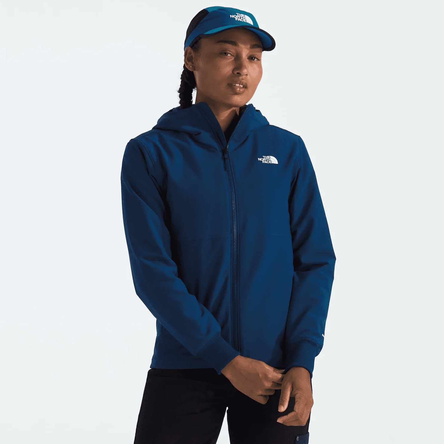 TNF W Shelbe Raschel Hoodie Estate Blue