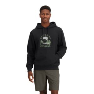 The North Face M Outdoor Graphic Hoodie Black