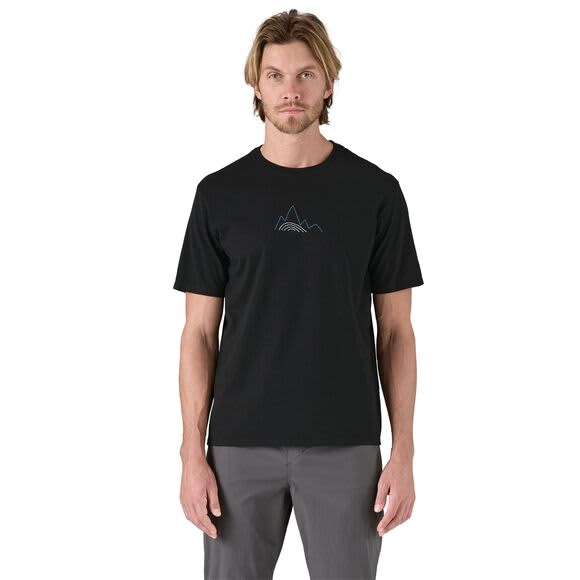 Patagonia M Berm Logo Responsibili-Tee Black