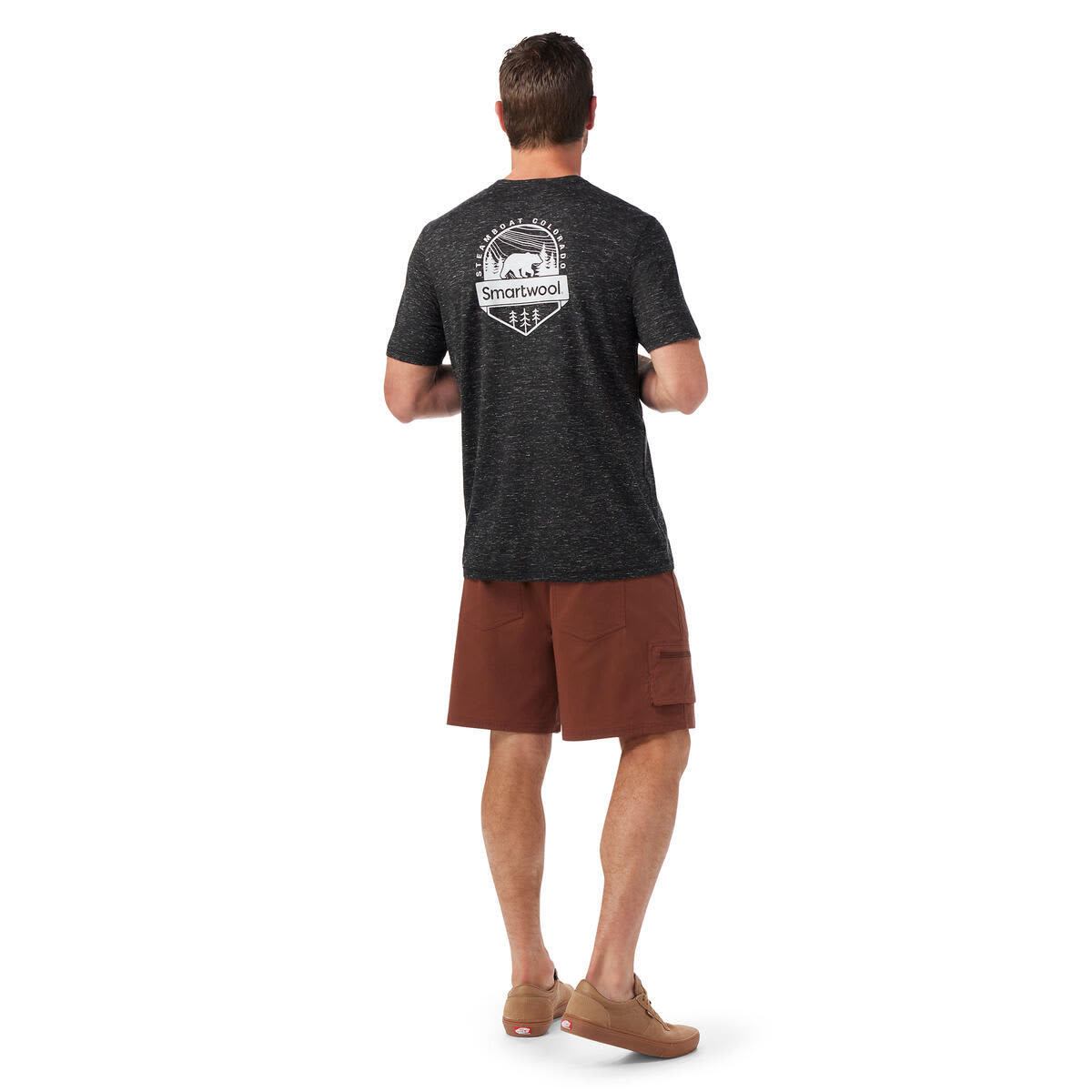 Smartwool Bear Trail Merino Hemp Tee Black Hthr - Image 2