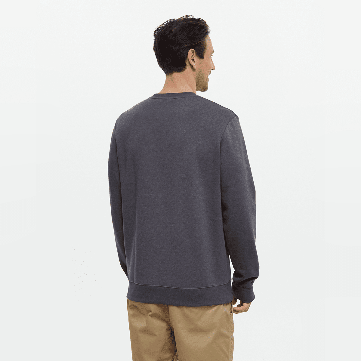 tentree M Emerald Edge Crew Graphite/Palm - Image 2