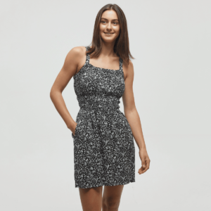 tentree W Overlook Dress Meteorite/Field Flower