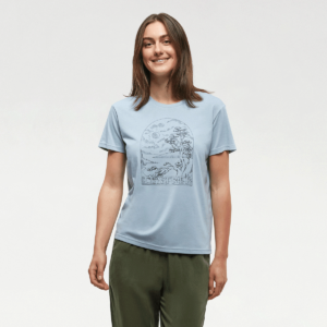 tentree W Tentree Clifftop Tee Blue Haze/Meteorite
