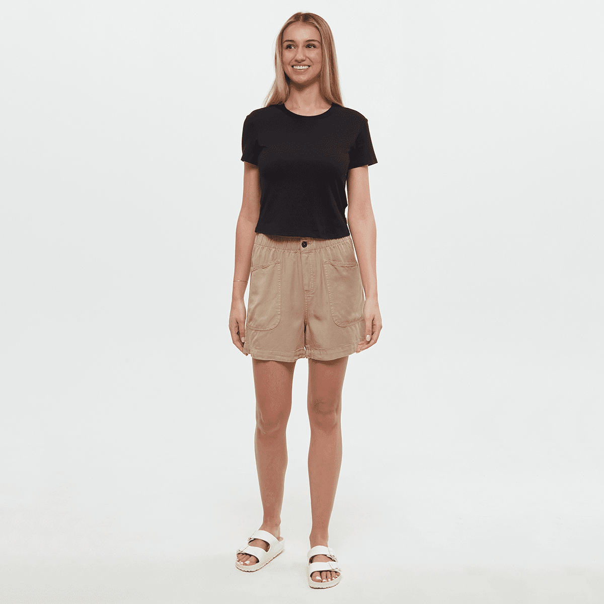 tentree W Cascades Short Khaki - Image 3