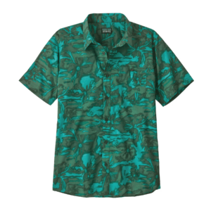 Patagonia M Go To Shirt Cliffs and Waves: Conifer