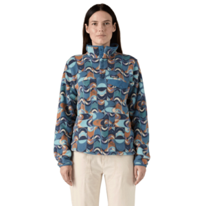 Patagonia W LW Synch Snap-T P/O Swallow Geo: Blue