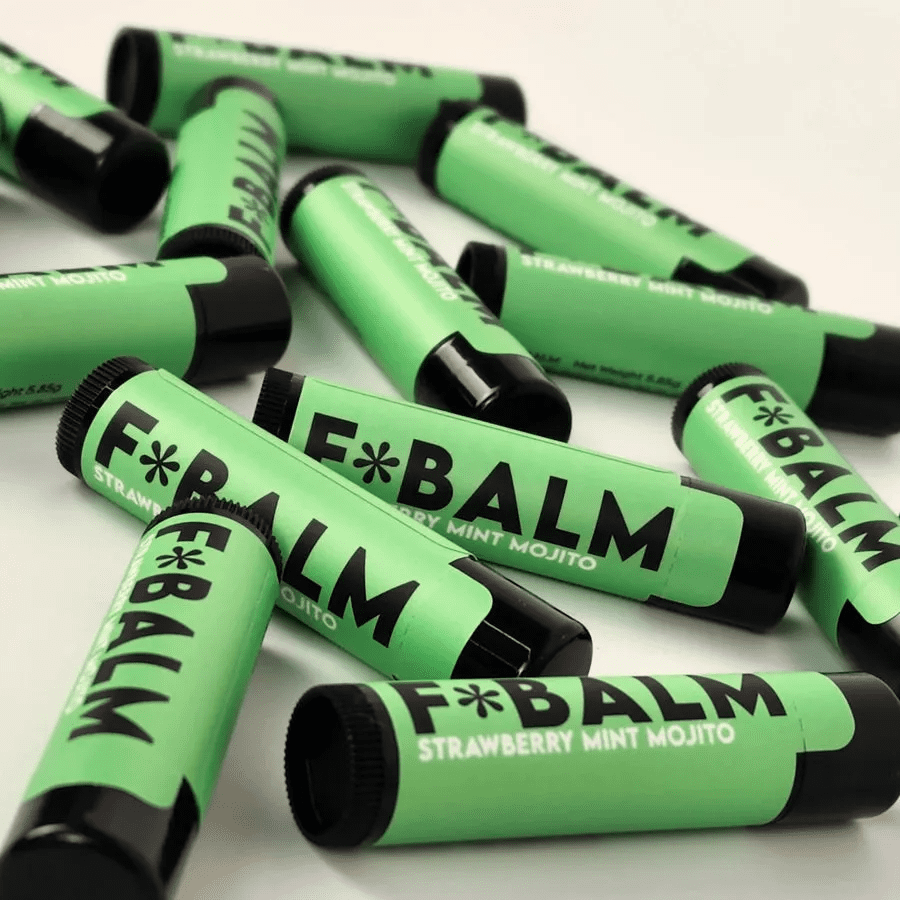Charleston & Harlow F*BALM COCKTAIL Strawberry Mint Mojito Lip Balm - Image 2
