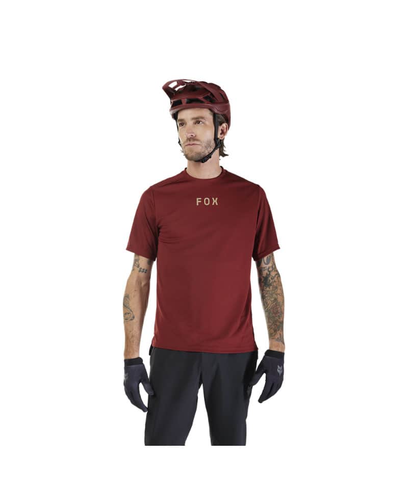 FOX RANGER SS JERSEY WORDMARK Rust - Image 3