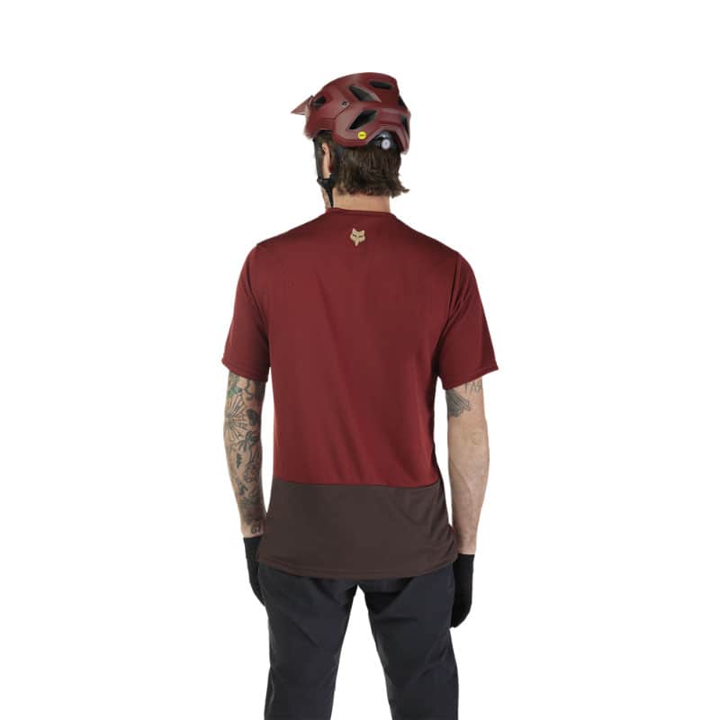 FOX RANGER SS JERSEY WORDMARK Rust - Image 4