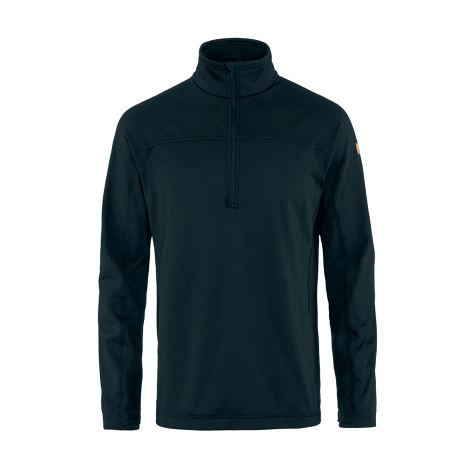 Fjallraven M Abisko Lite Fleece Half Zip - Dark Navy