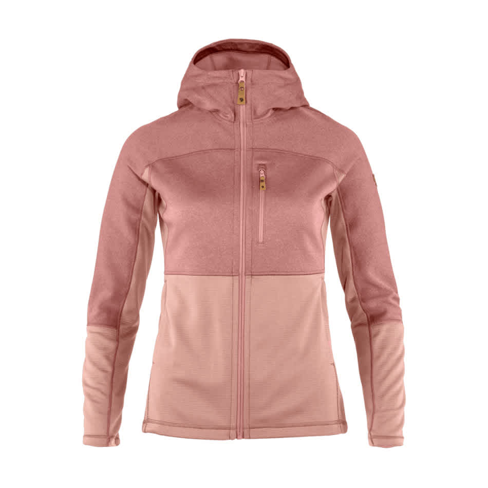 Fjallraven W Abisko Trail Fleece Chalk Rose-Dusty Rose