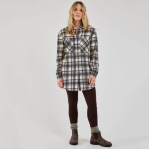FIG COMO LONG SHIRT - NIGHT PLAID