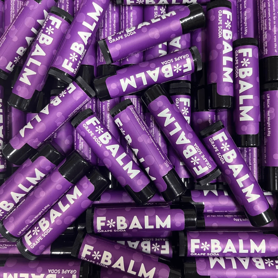 Charleston & Harlow F*BALM NOSTALGIA Grape Soda Lip Balm - Image 2