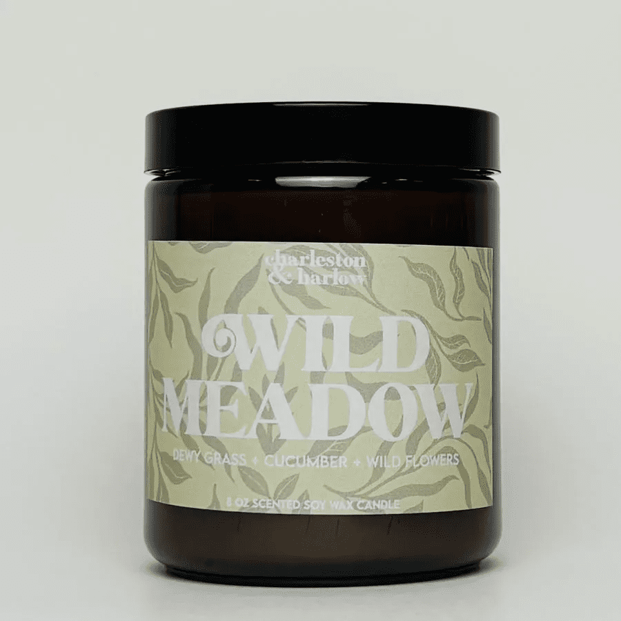 Charleston & Harlow SPRING Wild Meadow - Grass Cucumber Wildflowers - Soy Candle