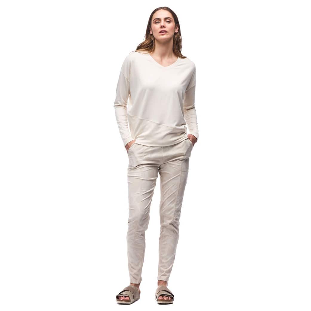 Indyeva Veloz Long Sleeve V-Neck Sea Froth