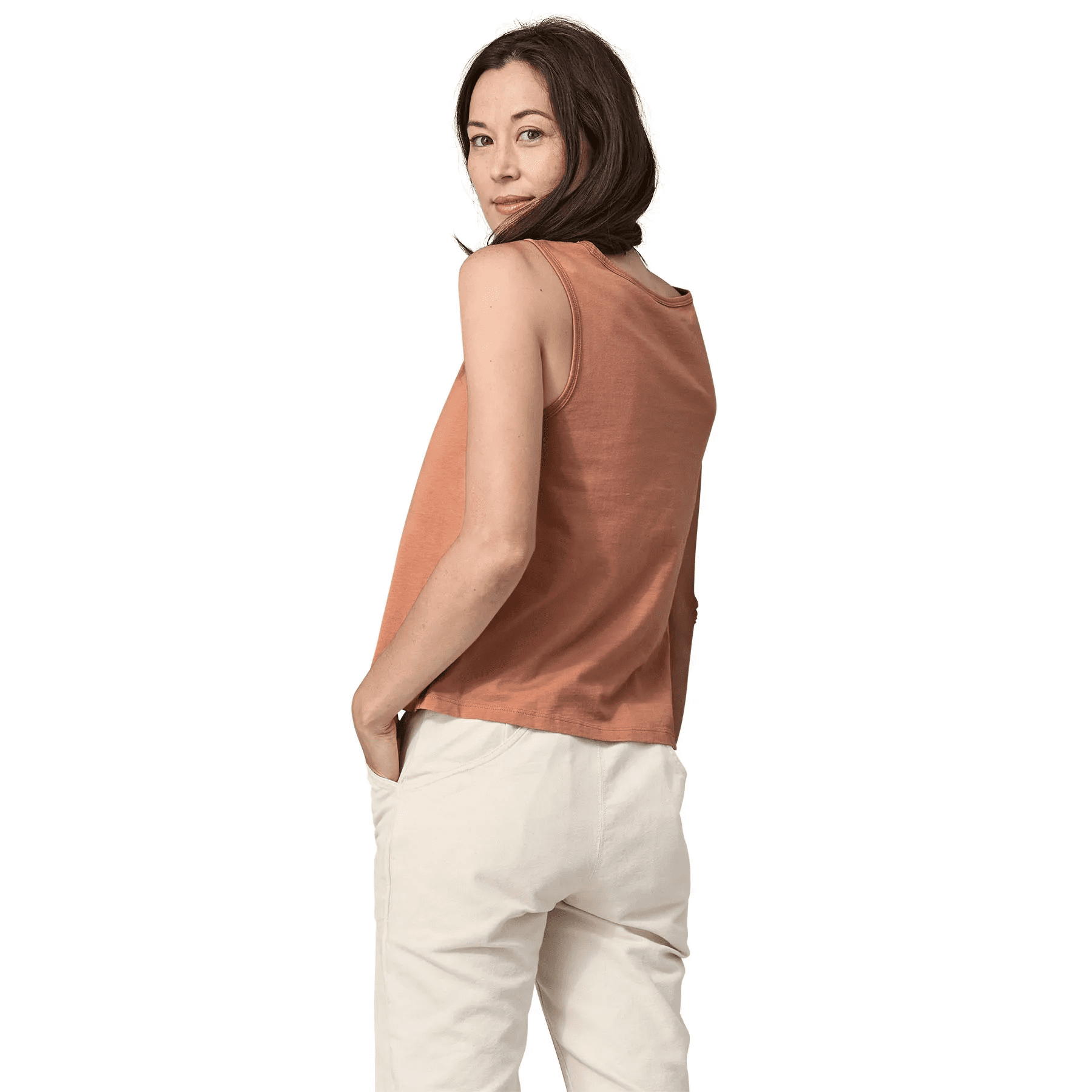 Patagonia W Regen Organic Cotton Tank Terra Pink - Image 2