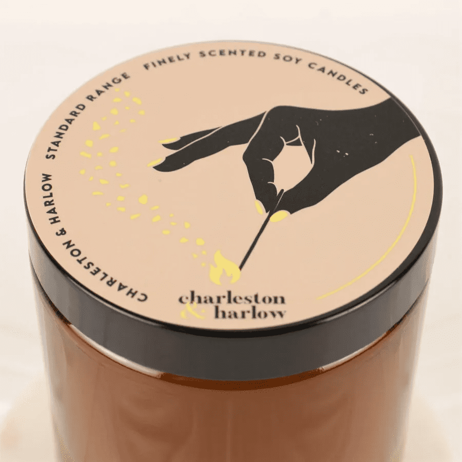 Charleston & Harlow Bitchin' Citron Soy Wax Candle 8oz - Image 2