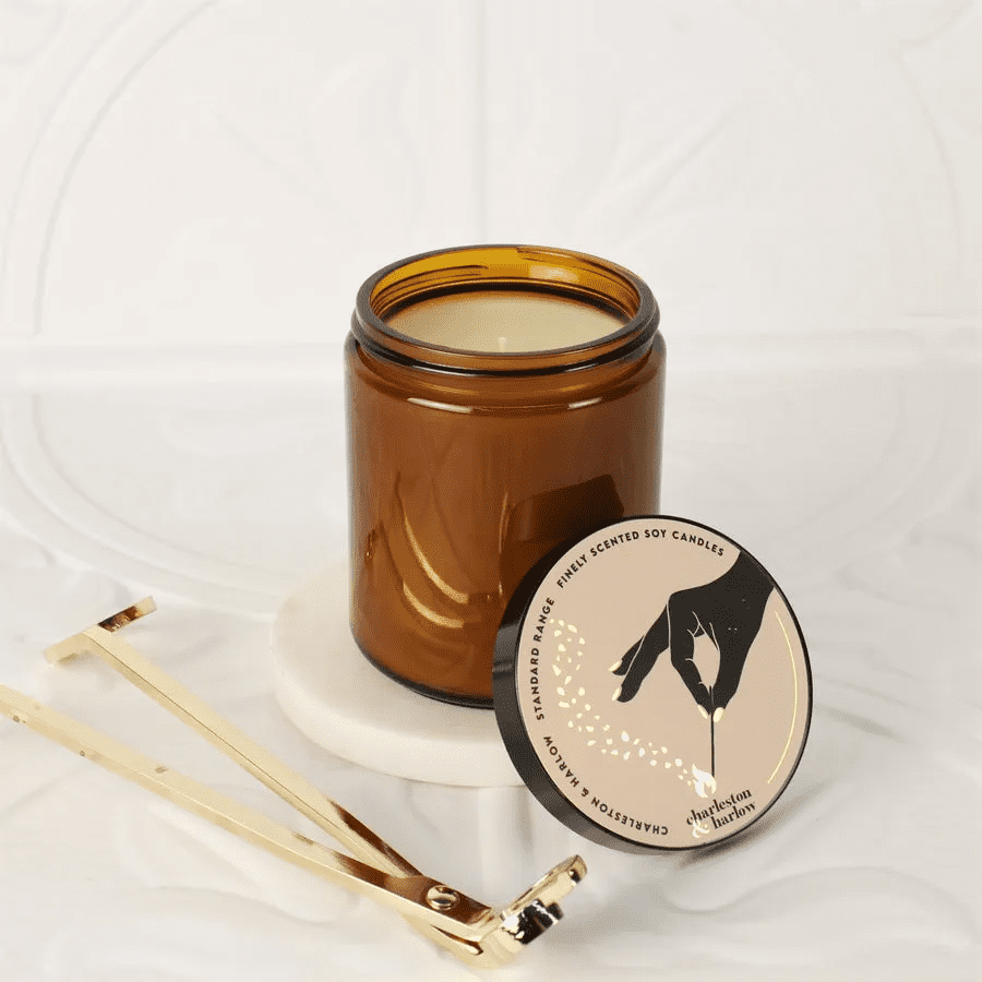 Charleston & Harlow Bitchin' Citron Soy Wax Candle 8oz - Image 3