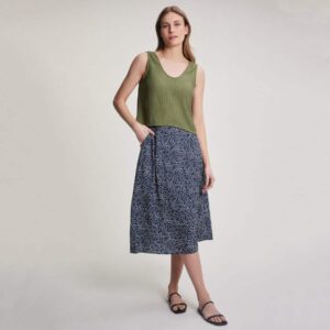 FIG Tropea Sleeveless Top - Olivine