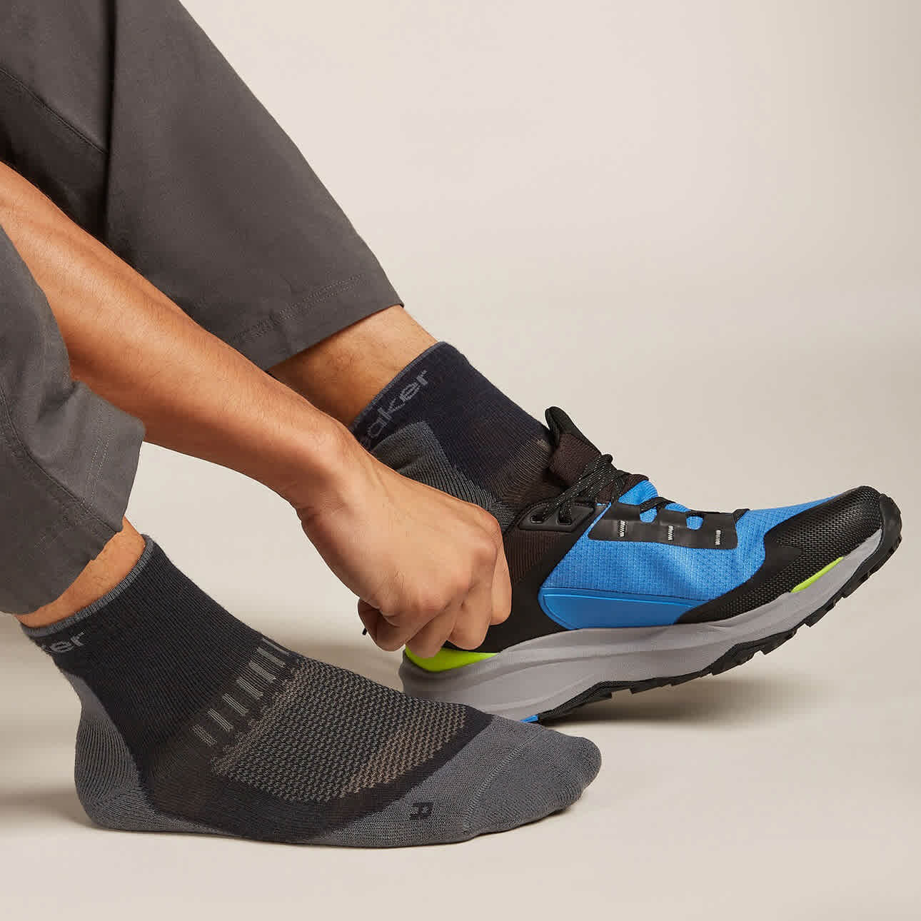 Icebreaker M Merino Hike+ Light Mini Black/Obsidian - Image 3