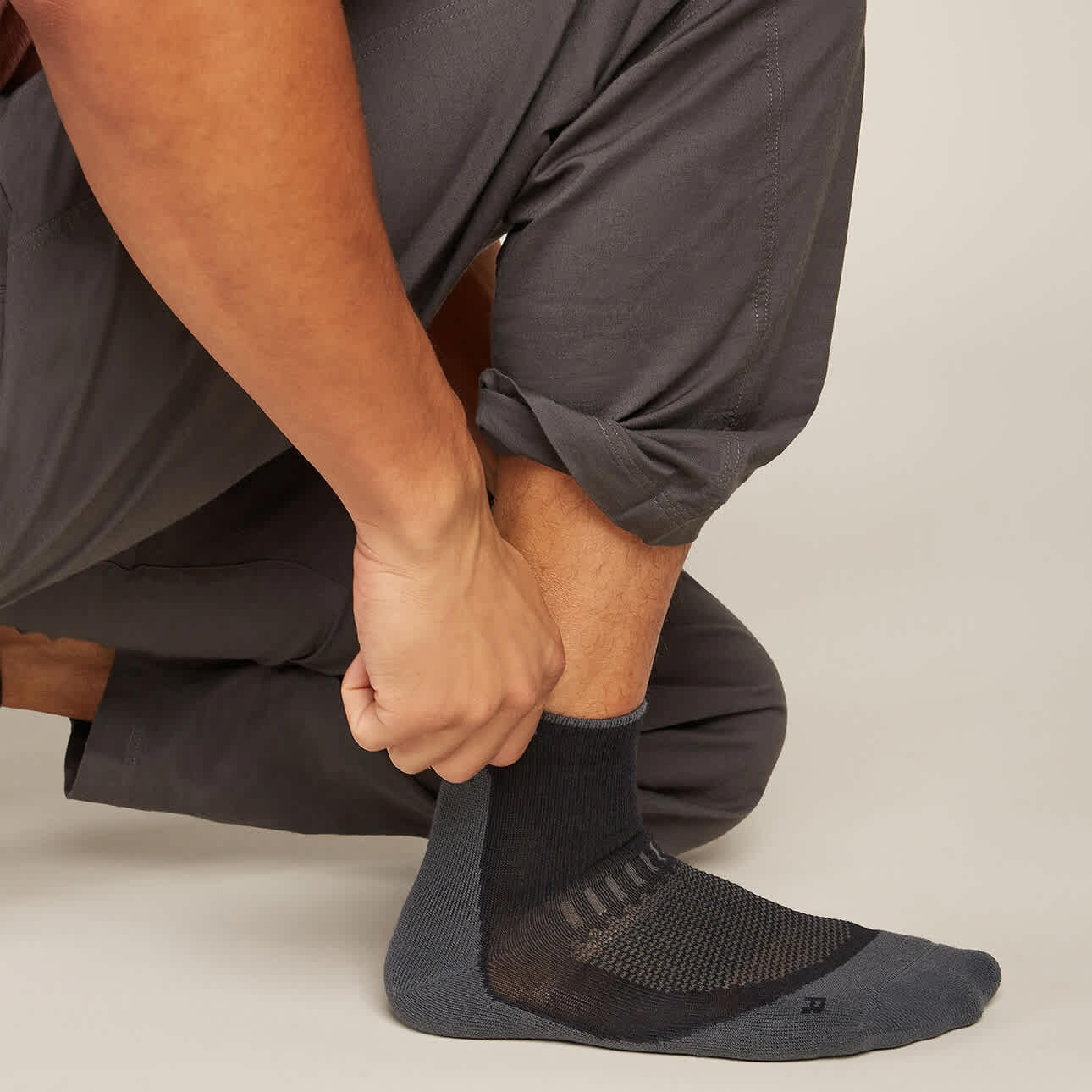 Icebreaker M Merino Hike+ Light Mini Black/Obsidian - Image 2