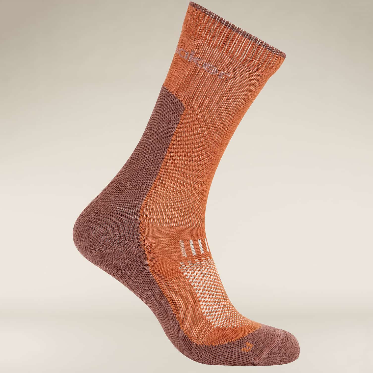 Icebreaker M Merino Hike+ Light Crew Dusty Clay/Carob