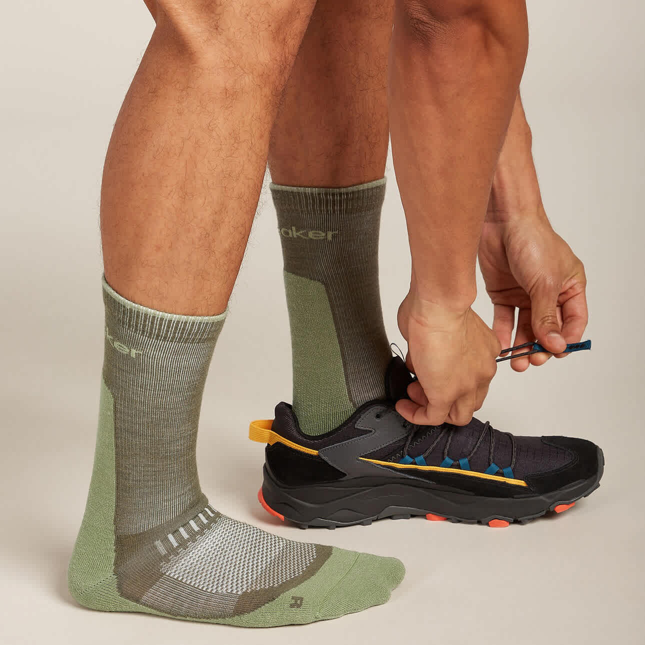 Icebreaker M Merino Hike+ Light Crew Loden/Lichen - Image 3